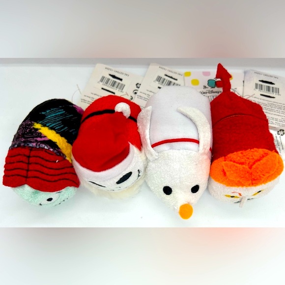 Disney Tsum Tsum Nightmare Before Christmas Mini Plush 4 Piece Set, NWT. - Picture 2 of 4